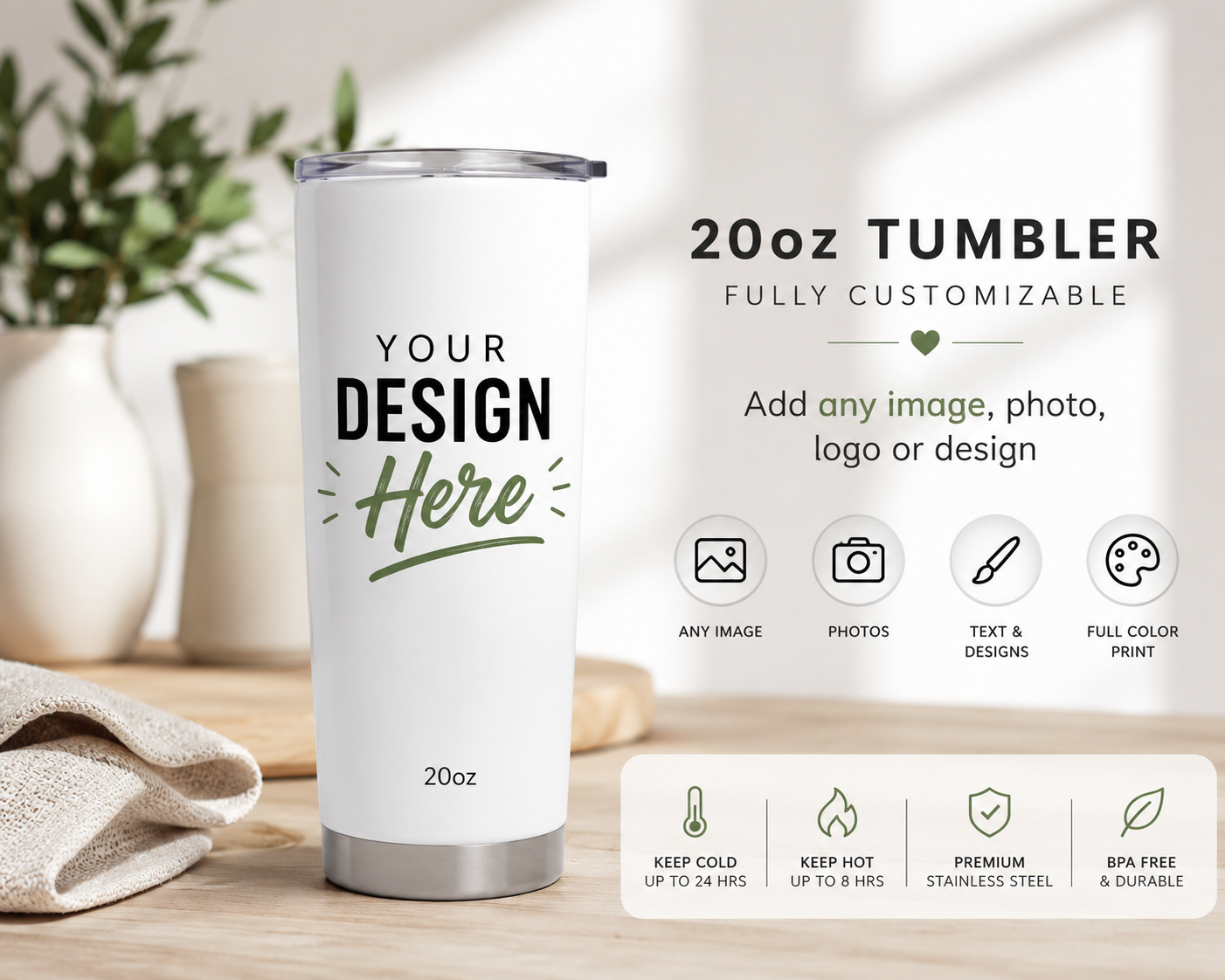 Skinny Tumbler 20oz