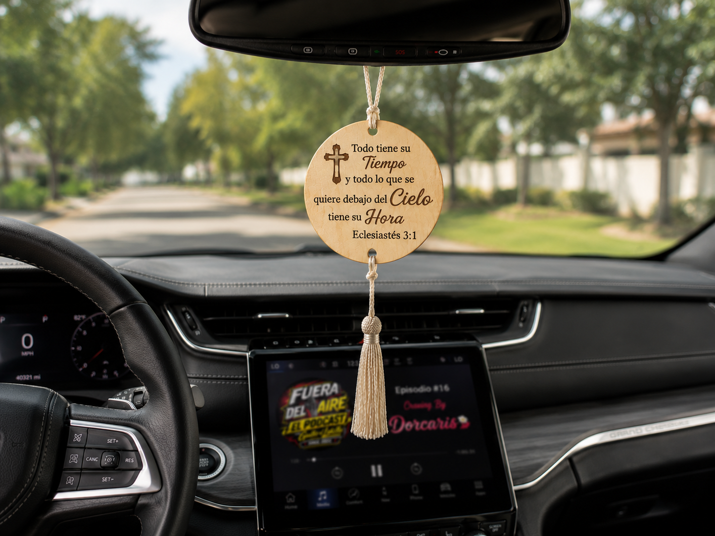 Rearview mirror charm